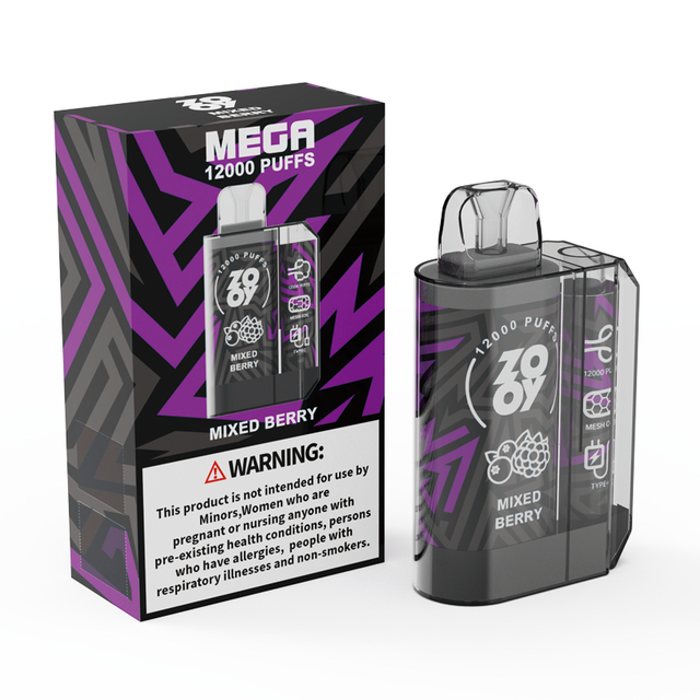 Light Square 2%Nic CBD Vape Europäisches Lager, Fruchtaromen, Zooy Mega 12000 Puff