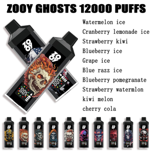  Europäisches Lager, Direktlieferung, Einwegartikel, wiederaufladbarer Vape Zooy Ghosts 12000