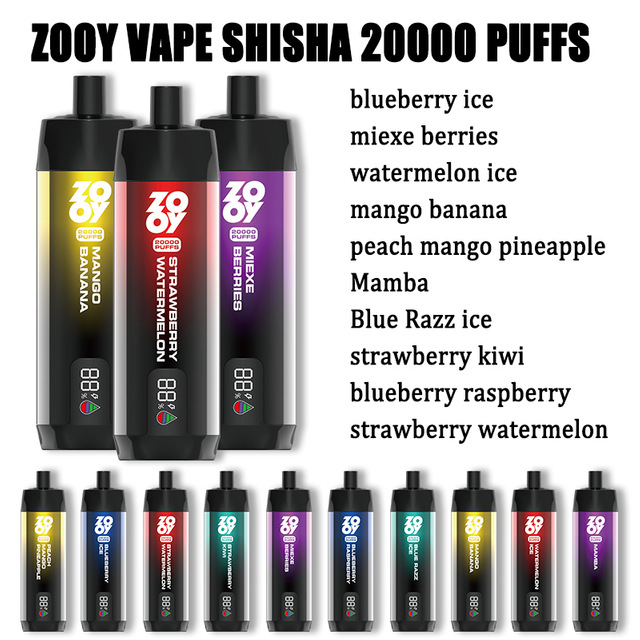 Europäische Lagerhäuser Mehrere Geschmacksrichtungen ZOOY VAPE SHIAHA 20000 PUFFS